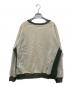 Needles (ニードルズ) 2-Tone Crew Neck Sweat Shirt ベージュ×グリーン サイズ:M：13000円