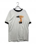 SUPREMEシュプリーム）の古着「ドリルロゴリンガーTシャツ」｜ホワイト