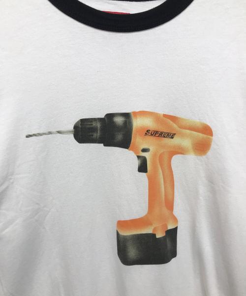 SUPREME（シュプリーム）Supreme (シュプリーム) ドリルロゴリンガーTシャツ ホワイト サイズ:Mの古着・服飾アイテム
