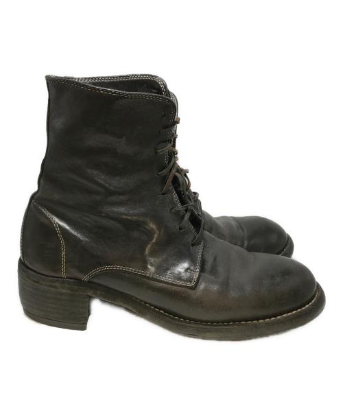 GUIDI（グイディ）GUIDI (グイディ) レースアップブーツ ブラック サイズ:39の古着・服飾アイテム
