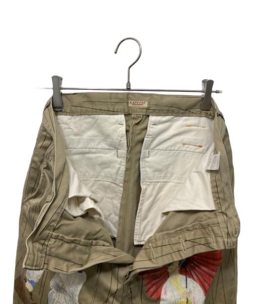 KAPITAL（キャピタル）KAPITAL (キャピタル) ペイントワークパンツ ベージュ サイズ:Lの古着・服飾アイテム