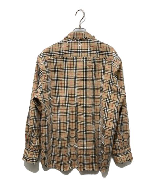 AFB（エーエフビー）AFB (エーエフビー) SPANGLE SHIRTS ベージュ サイズ:Mの古着・服飾アイテム