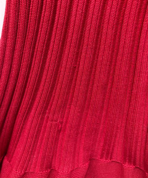 CFCL（シーエフシーエル）CFCL (シーエフシーエル) FLUTED SKIRT レッド サイズ:１の古着・服飾アイテム