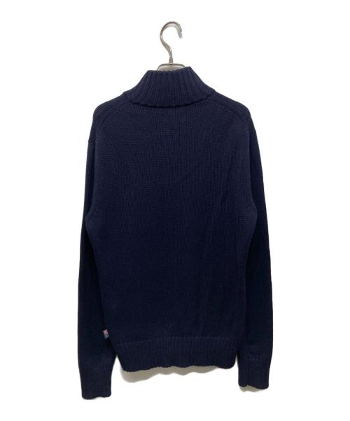 POLO RALPH LAUREN（ポロ・ラルフローレン）POLO RALPH LAUREN (ポロ・ラルフローレン) ハーフジップ星条旗ニット ネイビー サイズ:Sの古着・服飾アイテム