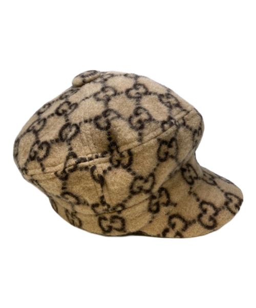 GUCCI（グッチ）GUCCI (グッチ) GG柄ウールキャスケット ベージュ サイズ:Mの古着・服飾アイテム