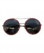 GUCCIグッチ）の古着「Wブリッジ サングラス」｜シルバー×ピンク