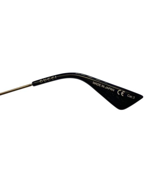 GUCCI（グッチ）GUCCI (グッチ) Wブリッジ サングラス シルバー×ピンク サイズ:56□22 140の古着・服飾アイテム