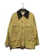 YOKEヨーク）の古着「Nuback Leather Coverall Jacket」｜イエロー