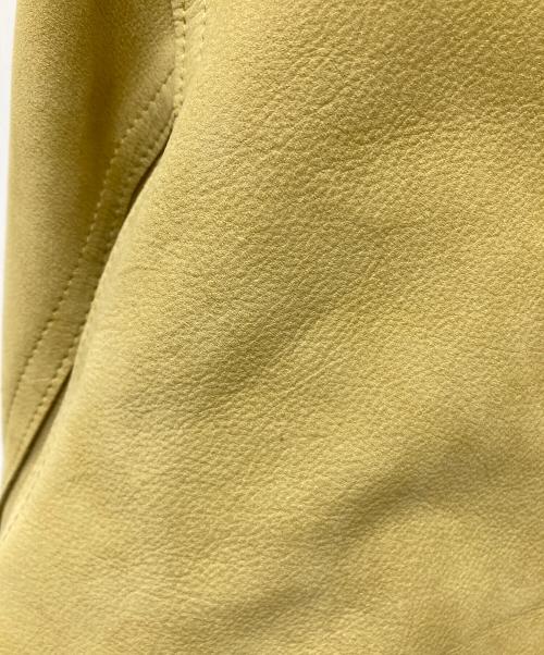 YOKE（ヨーク）YOKE (ヨーク) Nuback Leather Coverall Jacket イエロー サイズ:2 未使用品の古着・服飾アイテム