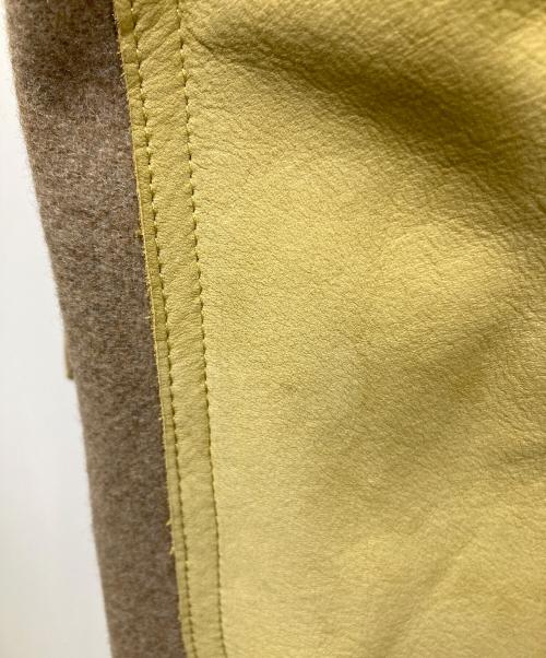 YOKE（ヨーク）YOKE (ヨーク) Nuback Leather Coverall Jacket イエロー サイズ:2 未使用品の古着・服飾アイテム