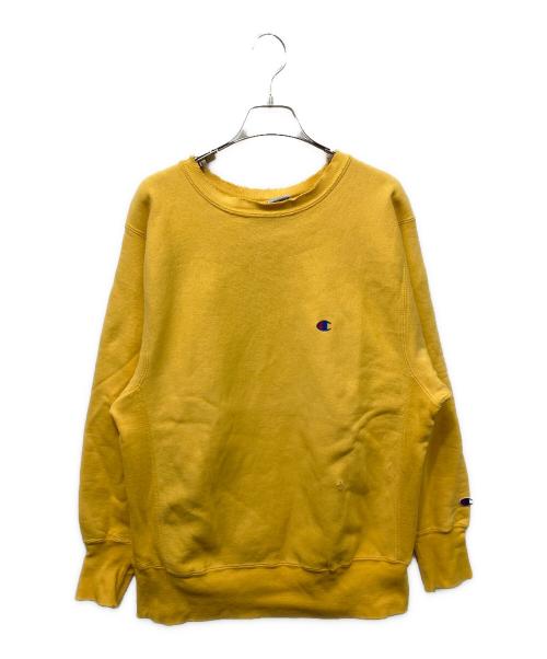 Champion（チャンピオン）Champion (チャンピオン) 90’S リバースウィーブスウェット イエロー サイズ:Lの古着・服飾アイテム