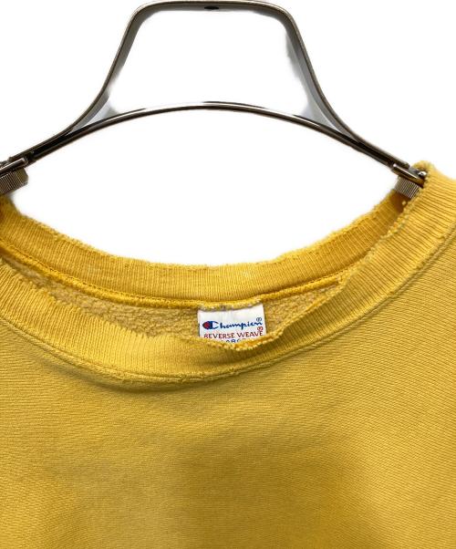 Champion（チャンピオン）Champion (チャンピオン) 90’S リバースウィーブスウェット イエロー サイズ:Lの古着・服飾アイテム
