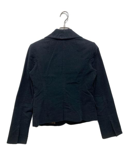 BURBERRY BLUE LABEL（バーバリー ブルー レーベル）BURBERRY BLUE LABEL (バーバリー ブルー レーベル) 裏地チェックテーラードジャケット ブラック サイズ:38の古着・服飾アイテム