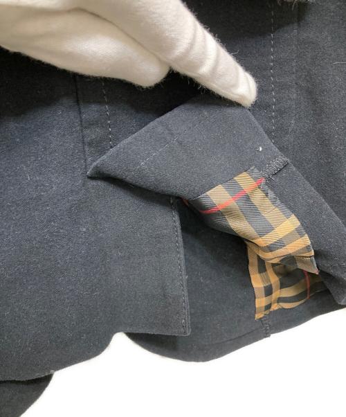 BURBERRY BLUE LABEL（バーバリー ブルー レーベル）BURBERRY BLUE LABEL (バーバリー ブルー レーベル) 裏地チェックテーラードジャケット ブラック サイズ:38の古着・服飾アイテム