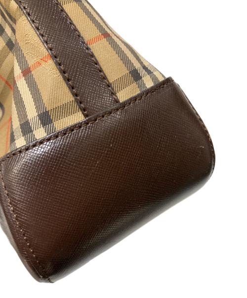 BURBERRY（バーバリー）BURBERRY (バーバリー) シャドーホースノバチェックワンショルダーバッグ ブラウンの古着・服飾アイテム