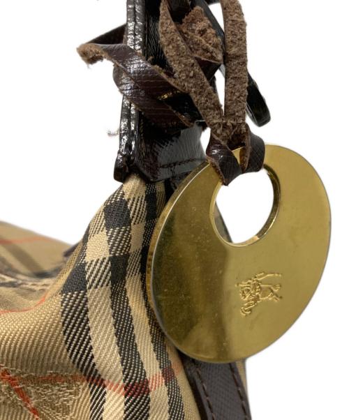 BURBERRY（バーバリー）BURBERRY (バーバリー) シャドーホースノバチェックワンショルダーバッグ ブラウンの古着・服飾アイテム