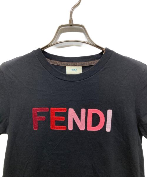 FENDI（フェンディ）FENDI (フェンディ) プリントTシャツ ブラック サイズ:12+の古着・服飾アイテム