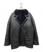 PEPKOペプコ）の古着「ムートンレザージャケット」｜ブラック