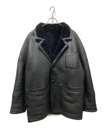 PEPKO（ペプコ）の古着「ムートンレザージャケット」｜ブラック