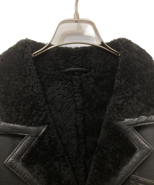 PEPKO（ペプコ）PEPKO (ペプコ) ムートンレザージャケット ブラック サイズ:SIZE Mの古着・服飾アイテム