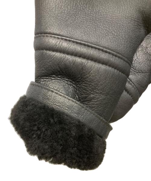 PEPKO（ペプコ）PEPKO (ペプコ) ムートンレザージャケット ブラック サイズ:SIZE Mの古着・服飾アイテム