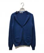 JIL SANDERジルサンダー）の古着「襟付カシミヤカーディガン」｜ブルー