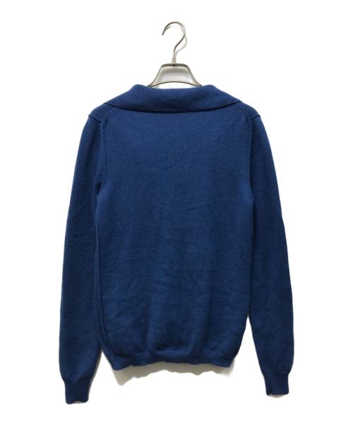 JIL SANDER（ジルサンダー）JIL SANDER (ジルサンダー) 襟付カシミヤカーディガン ブルー サイズ:SIZE 36の古着・服飾アイテム