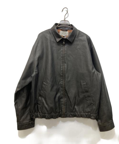 SEDAN ALL-PURPOSE（セダンオールパーパス）SEDAN ALL-PURPOSE (セダンオールパーパス) シンセティックレザー ジャケット ブラウン サイズ:XLの古着・服飾アイテム