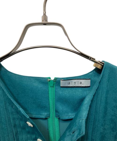 hazama（ハザマ）hazama (ハザマ) 踊らされる運命のワンピース グリーン サイズ:Lの古着・服飾アイテム