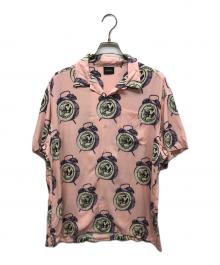 WASTED YOUTH×TOKION（ウェイステッドユース×トキオン）の古着「レーヨンオープンカラーシャツ」｜ピンク