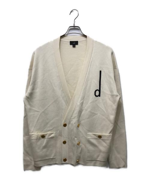 dunhill（ダンヒル）dunhill (ダンヒル) ウール シルク ダブルブレストジャケット ホワイト サイズ:Lの古着・服飾アイテム