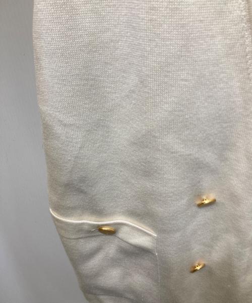 dunhill（ダンヒル）dunhill (ダンヒル) ウール シルク ダブルブレストジャケット ホワイト サイズ:Lの古着・服飾アイテム