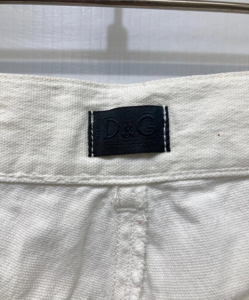 D&G（ディーアンドジー）D&G (ディーアンドジー) サイドジップデニムパンツ ホワイト サイズ:48の古着・服飾アイテム