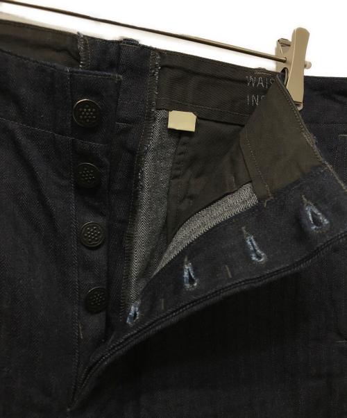 RRL（ダブルアールエル）RRL (ダブルアールエル) ヘリンボーンデニムトラウザーパンツ インディゴ サイズ:34の古着・服飾アイテム