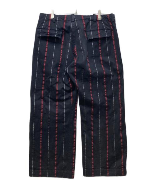 Y's for men（ワイズフォーメン）Y'S for men (ワイズフォーメン) ストライプワイドパンツ ネイビー サイズ:2の古着・服飾アイテム