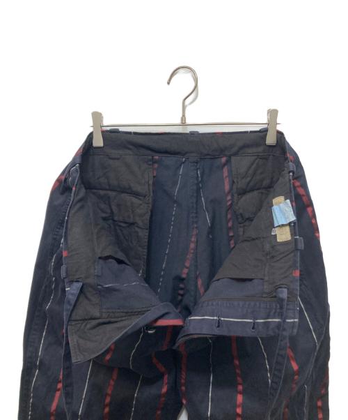 Y's for men（ワイズフォーメン）Y'S for men (ワイズフォーメン) ストライプワイドパンツ ネイビー サイズ:2の古着・服飾アイテム