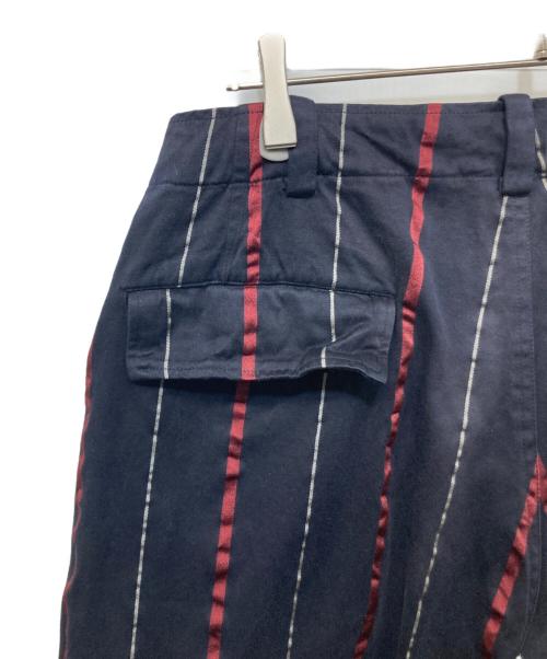 Y's for men（ワイズフォーメン）Y'S for men (ワイズフォーメン) ストライプワイドパンツ ネイビー サイズ:2の古着・服飾アイテム