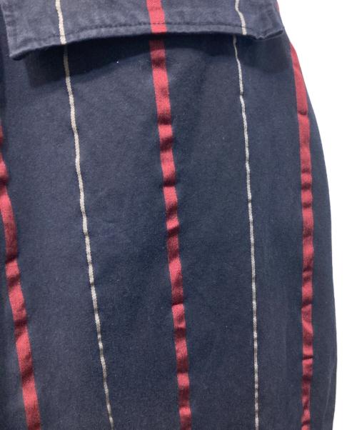 Y's for men（ワイズフォーメン）Y'S for men (ワイズフォーメン) ストライプワイドパンツ ネイビー サイズ:2の古着・服飾アイテム