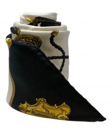 HERMES（エルメス）の古着「カレ90 LES CLES」｜ホワイト×ブラック