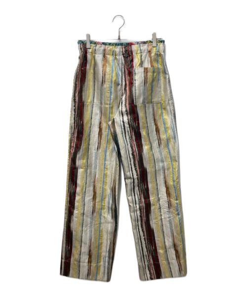 CABAN（キャバン）CABaN (キャバン) ストライプジャカード リバーシブルイージーパンツ グリーン サイズ:freeの古着・服飾アイテム