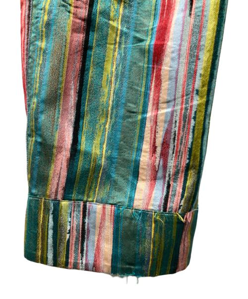 CABAN（キャバン）CABaN (キャバン) ストライプジャカード リバーシブルイージーパンツ グリーン サイズ:freeの古着・服飾アイテム