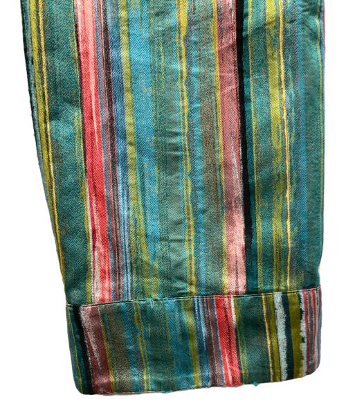 CABAN（キャバン）CABaN (キャバン) ストライプジャカード リバーシブルイージーパンツ グリーン サイズ:freeの古着・服飾アイテム