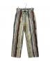 CABaN（キャバン）の古着「ストライプジャカード リバーシブルイージーパンツ」｜グリーン