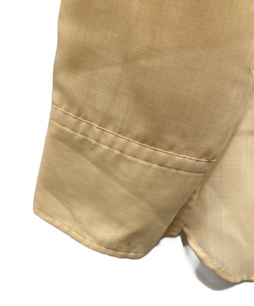AURALEE（オーラリー）AURALEE (オーラリー) WOOL RECYCLE POLYESTER SHEER CLOTH SHIRT イエローの古着・服飾アイテム