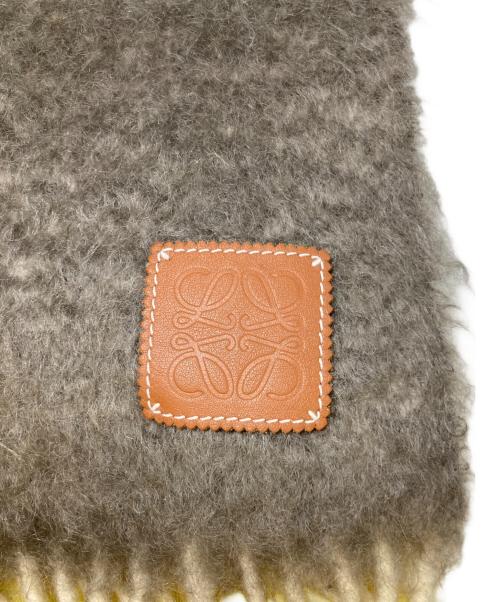 LOEWE（ロエベ）LOEWE (ロエベ) アナグラムモヘア混マフラー マルチカラーの古着・服飾アイテム