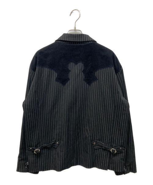 Ballsy.Brothers（ボールジーブラザーズ）BALLSY.BROTHERS (ボールジーブラザーズ) Western check & stripe setup ブラック サイズ:Ｍの古着・服飾アイテム