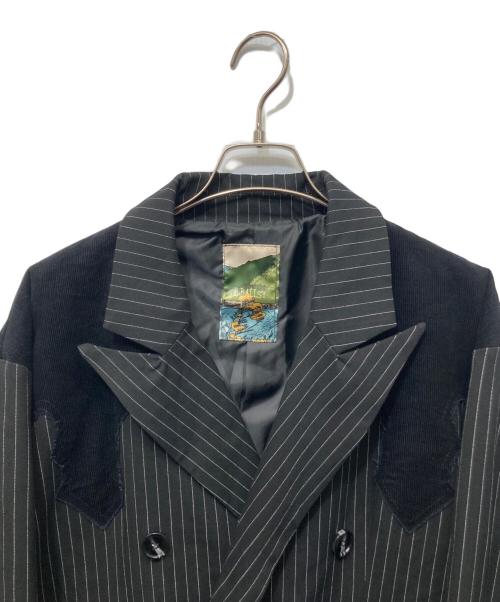 Ballsy.Brothers（ボールジーブラザーズ）BALLSY.BROTHERS (ボールジーブラザーズ) Western check & stripe setup ブラック サイズ:Ｍの古着・服飾アイテム