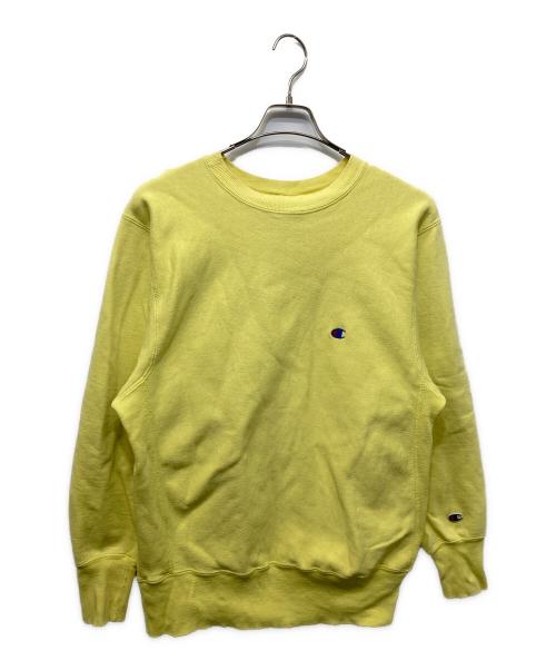 Champion（チャンピオン）Champion (チャンピオン) 90’S リバースウィーブクルーネックスウェット イエロー サイズ:Lの古着・服飾アイテム