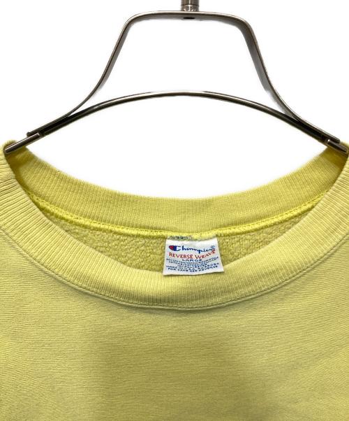 Champion（チャンピオン）Champion (チャンピオン) 90’S リバースウィーブクルーネックスウェット イエロー サイズ:Lの古着・服飾アイテム