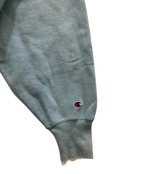 Champion（チャンピオン）Champion (チャンピオン) 90'S エルボーパッチ リバースウィーブスウェット ブルー×パープル サイズ:XLの古着・服飾アイテム